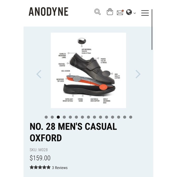 Anodyne No 28 Men\'s Casual Oxford Dress Shoes Brown 9.5 Extra‎ Wide XW Hook Loop main image 3
